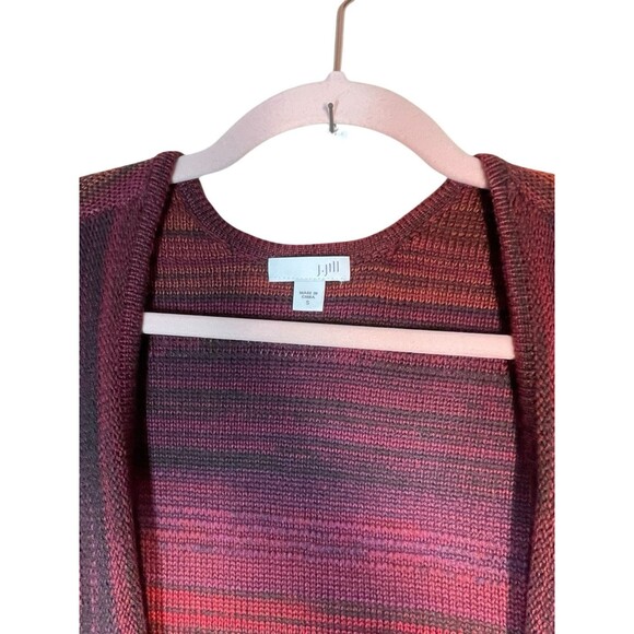 J Jill Cardigan Womens Size Small Orange‎ Brown Wool Long Sleeve Casual Career - Picture 3 of 9